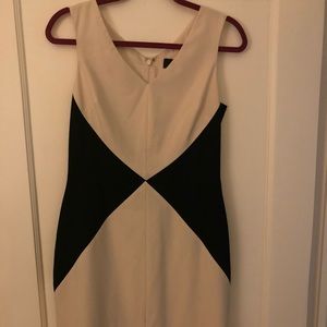 Black & White Color block Banana Republic Dress 6